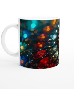 Abstrakt Fraktal Konst Mugg - Livfulla Färger & Unik Design