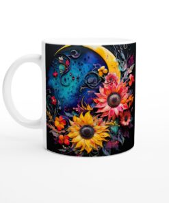 Månblomster Mugg – Mystisk Blomsterprakt för Dina Drycker