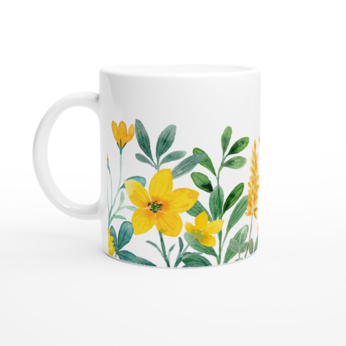 Keramisk Mugg – Vårblommor i Akvarell, Vardagsfavoriten för Alla Tillfällen