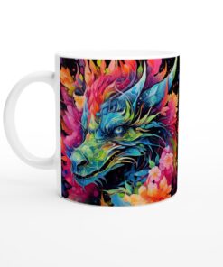 Färgsprakande Drakmugg – Keramisk Favorit för Magi i Vardagen