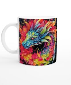 Färgsprakande Drakmugg – Keramisk Favorit för Magiska Ögonblick