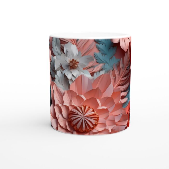 Pastellblommig 11 oz keramisk mugg - En tidlös gåva för varje tillfälle