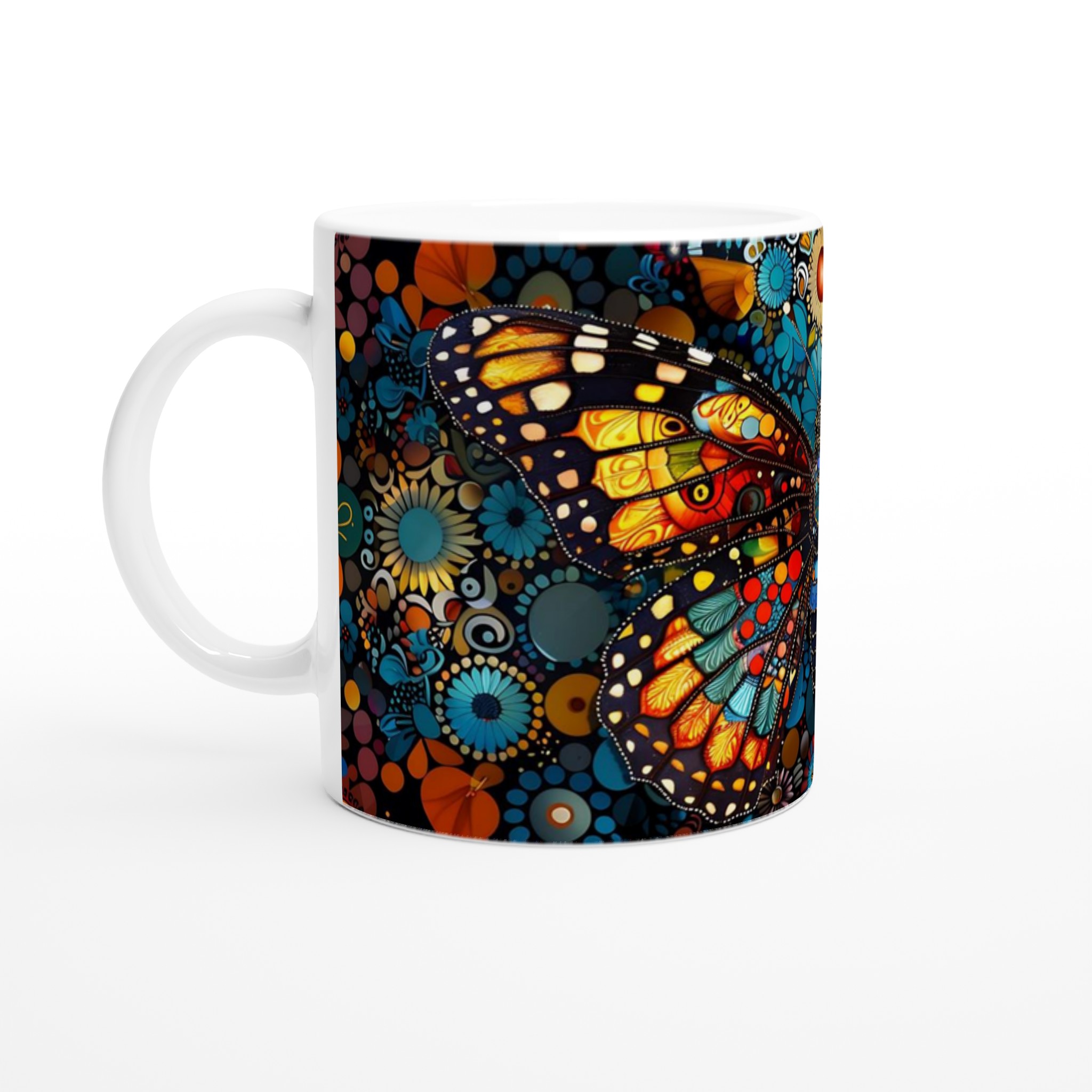 Fjärilsdröm Keramisk Mugg – 11Oz I Levande Boho-Stil Alla Produkter Mugglagret.se Fjärilsdröm Keramisk Mugg - 11Oz I Levande Boho-Stil - Bild 1