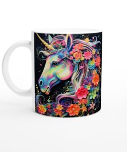 Färgsprakande Enhörningsmugg – Magisk Keramisk Mugg för Drömska Stunder