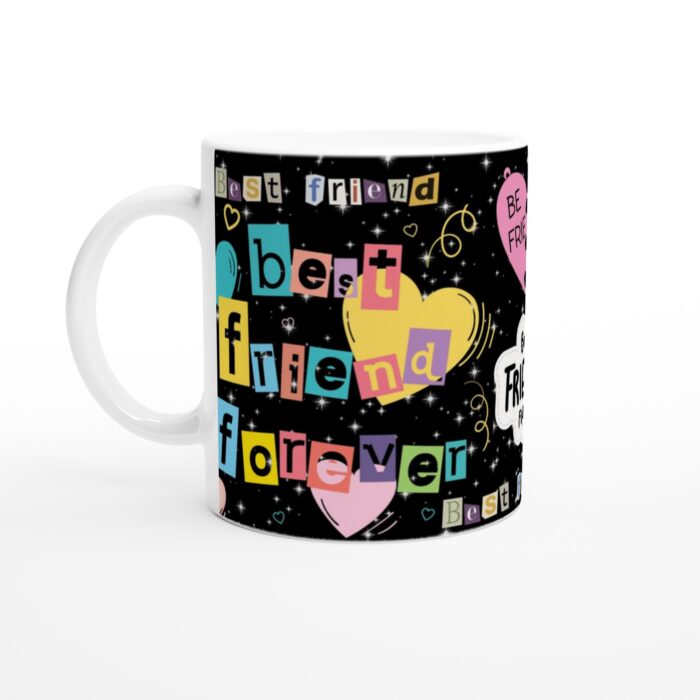 Best Friends Forever Keramisk Mugg – Färgglad present till din bästis