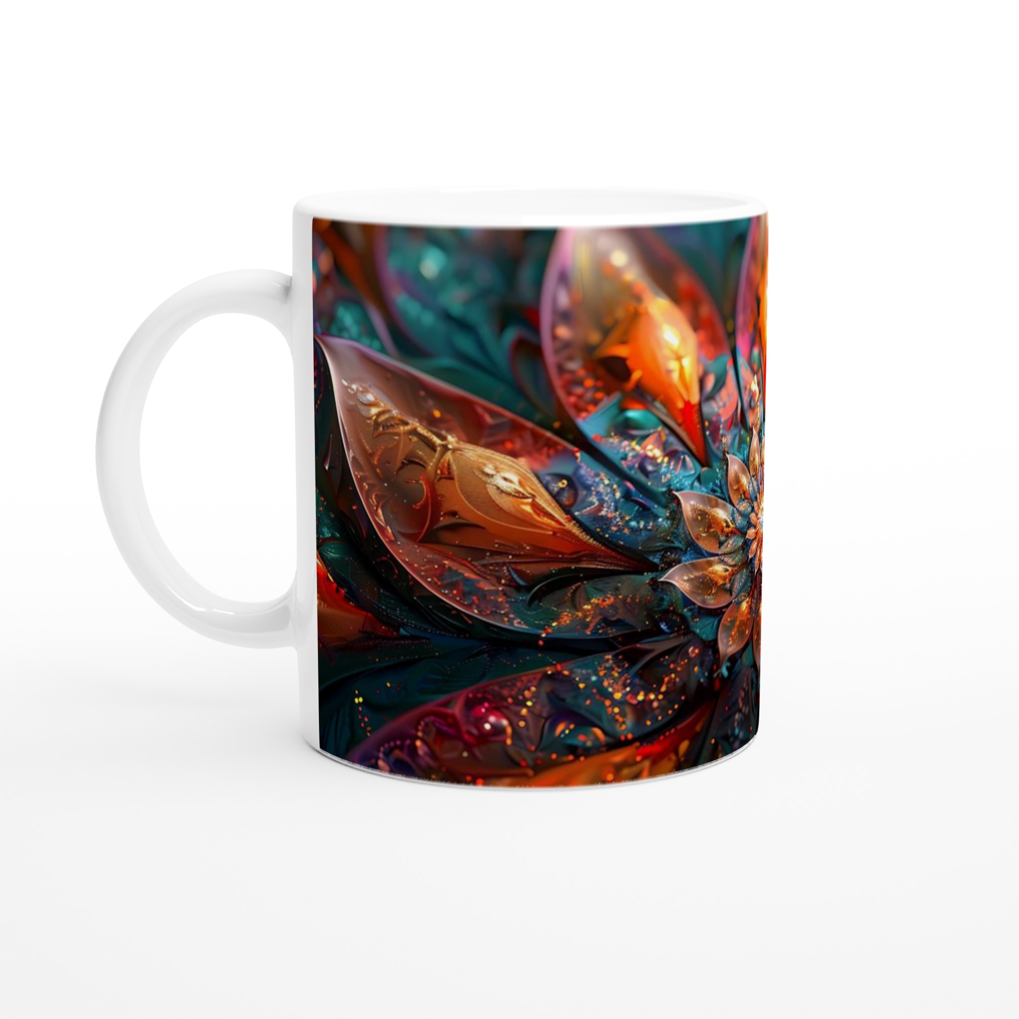 Abstrakt Lotusblom – Keramisk Mugg Med Vibrerande Färg Och Gulddetaljer Alla Produkter Mugglagret.se Abstrakt Lotusblom - Keramisk Mugg Med Vibrerande Färg Och Gulddetaljer - Bild 1