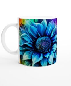 Mugg i Vibrerande Akvarell: Konstfull Blomsterdesign för Din Vardag