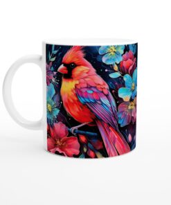 Magisk Kardinalmugg – Livfull Konst för Kaffeälskaren