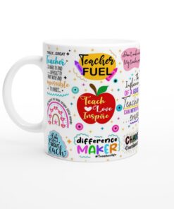Pedagogisk Keramisk Mugg – Färgglad Present till en Fantastisk Lärare