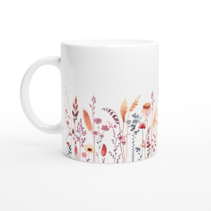 Keramisk mugg – Blomsteräng i Vattenfärg: En konstnärlig vardagsfavorit