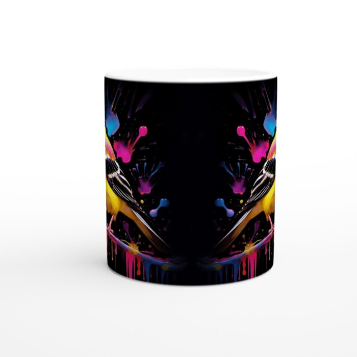 Färgglad Fågel Akvarell Keramisk Mugg - 11oz Konstnärlig Kaffekopp med Levande Tryck