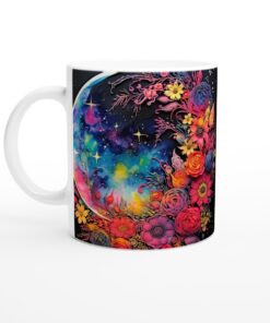 Månblomsterkeramikmugg – En Färgexplosion för Dina Drycker