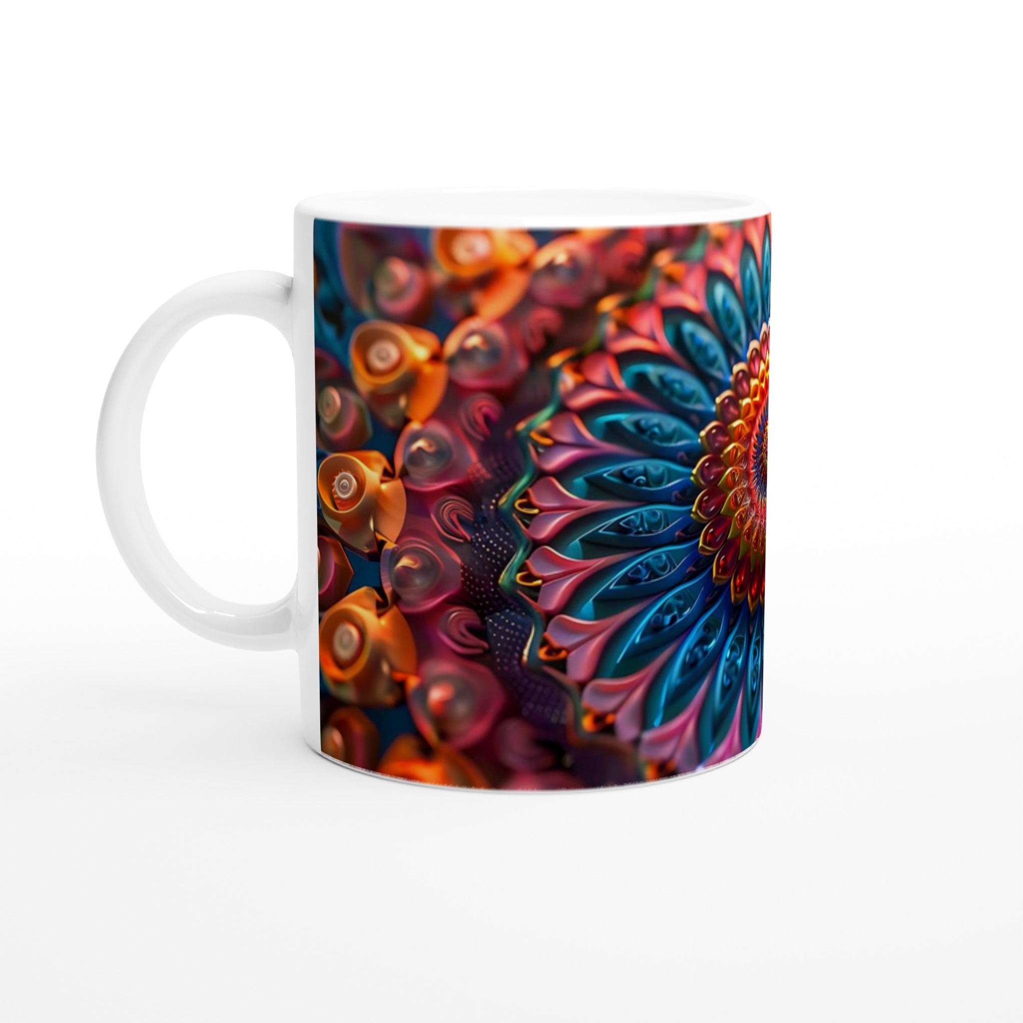 Mångfärgad Mandala Keramisk Mugg – 11Oz Konstnärlig Design För Kaffe- Och Teälskare Alla Produkter Mugglagret.se Mångfärgad Mandala Keramisk Mugg - 11Oz Konstnärlig Design För Kaffe- Och Teälskare - Bild 1