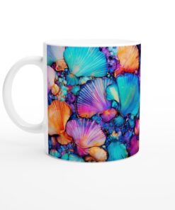 Keramisk mugg – Förtrollande Havsdrömmar i Turkos & Korall