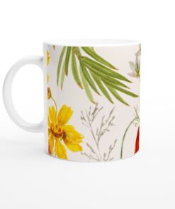 Keramisk mugg – Blomstrande Vardagsfavorit med Levande Akvarellmotiv