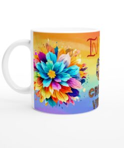 Inspirerande Groovy Vibes Keramisk Mugg – Färgglad Vardagsfavorit för Kaffe och Te