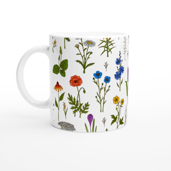 Keramisk Mugg – Vilda Blomsterängar i Klara Färger