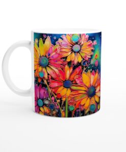 Keramisk mugg – Livfulla Blomster i Akvarell för att pigga upp din vardag