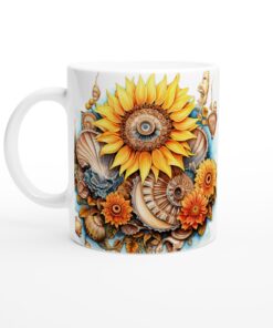 Keramisk mugg – Solros & Havskonst: En unik vardagsfavorit