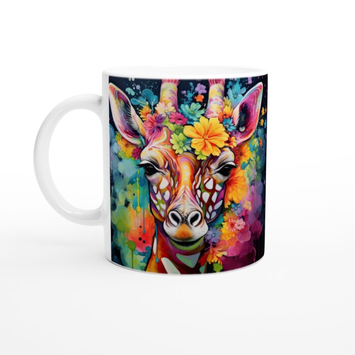 Färgsprakande Giraff Mugg – En Explosion av Glädje för Ditt Kaffe