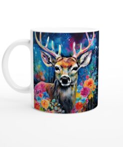 Färgsprakande Älgmugg – En Konstnärlig Keramisk Favorit för Vardagen