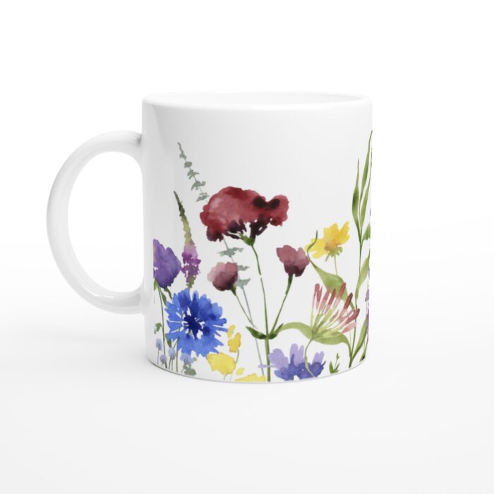 Keramisk mugg – Handmålad Akvarell Blomsterdröm