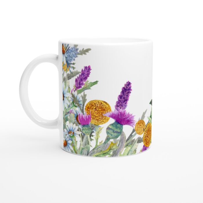 Keramisk mugg – sommarängens livfulla akvarell för kaffe & te