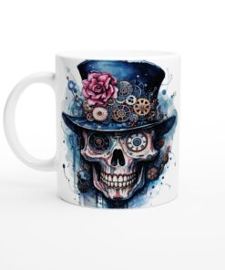 Steampunk Skull Mugg – Unik design för kaffeälskare & konstnärliga själar