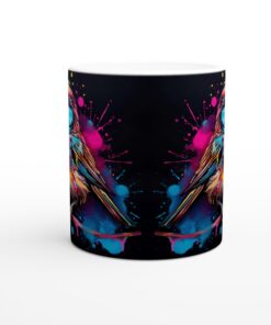 Färgsprakande Fågel Keramikmugg - 11oz konstnärlig mugg för kaffeälskare