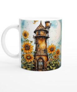 Förtrollad Solros Mugg – Keramisk Favorit för Magiska Ögonblick