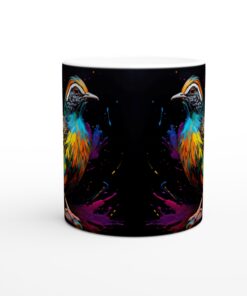 Färgsprakande Tropisk Fågel Keramisk Mugg - 11oz Konstnärlig Design