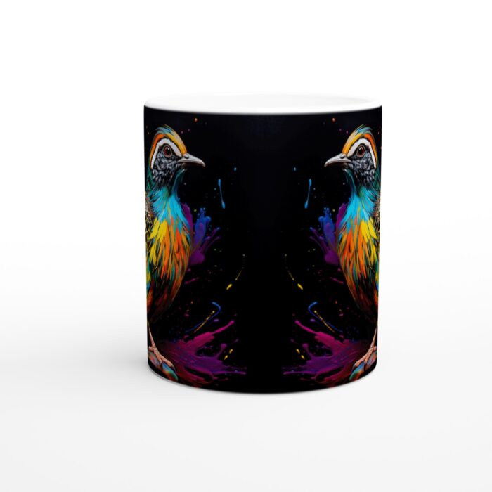 Färgsprakande Tropisk Fågel Keramisk Mugg - 11oz Konstnärlig Design