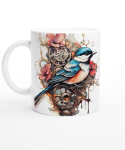 Mugg – Tid och Natur: Fågel & Kugghjul