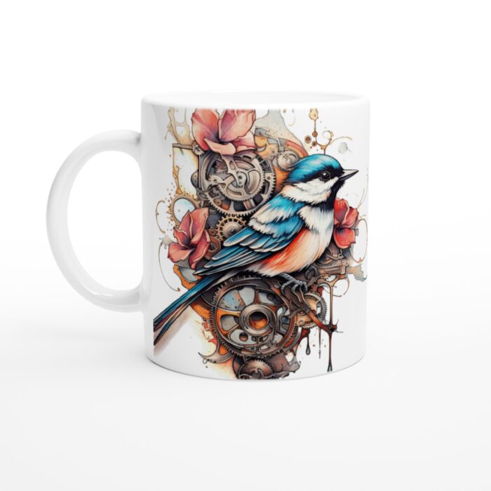 Mugg – Tid och Natur: Fågel & Kugghjul