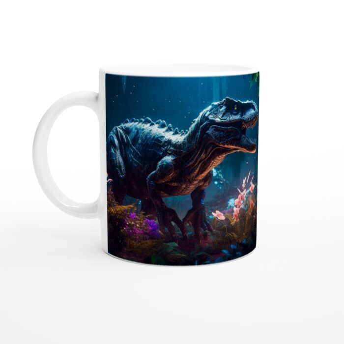 Dinosaurie Magisk Djungel – Keramisk Mugg för Äventyrslystna Kaffestunder