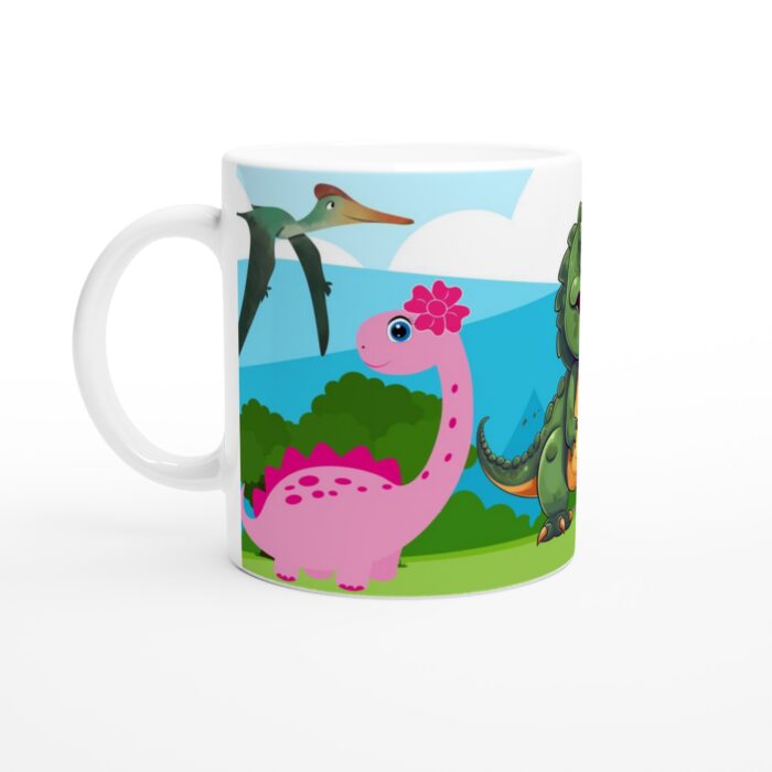 Dinosauriekompisar – Lekfull Keramisk Mugg för Barn och Dinoälskare