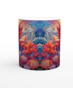 Färgsprakande Drakmugg - Fantasifull Keramisk Mugg med Livfulla Färger för Kaffe & Te