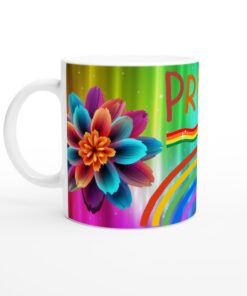 Stolt Regnbågsmugg – Keramisk Favorit med Färgglad Design för Alla Tillfällen