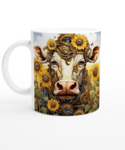 Steampunk Solrosko Mugg – Konsten av innovation och natur i din hand