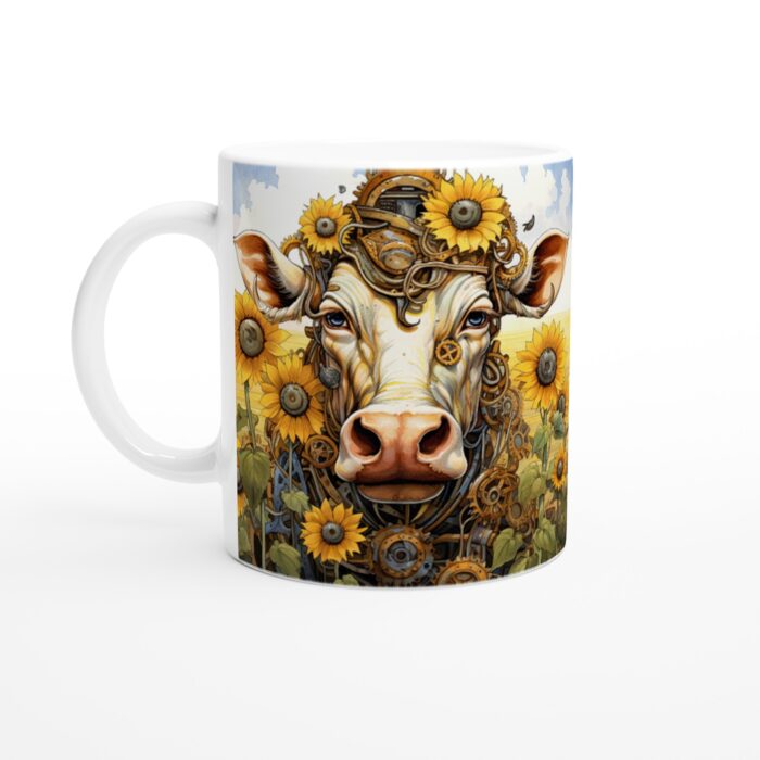 Steampunk Solrosko Mugg – Konsten av innovation och natur i din hand