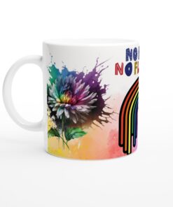 Keramisk mugg – Blomstrande Regnbåge: En Färgstark Vardagsfavorit