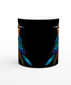 Färgsprakande Tropisk Fågel Keramikmugg - 11oz Vit, Mikrovågs- & Diskmaskinssäker