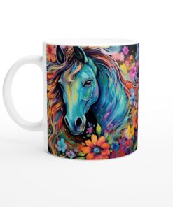Färgsprakande Häst-mugg – Keramisk favorit för konstälskare