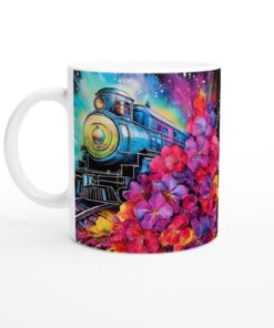 Keramisk mugg – Blomstertåg i explosion av färger – Vardagsfavoriten