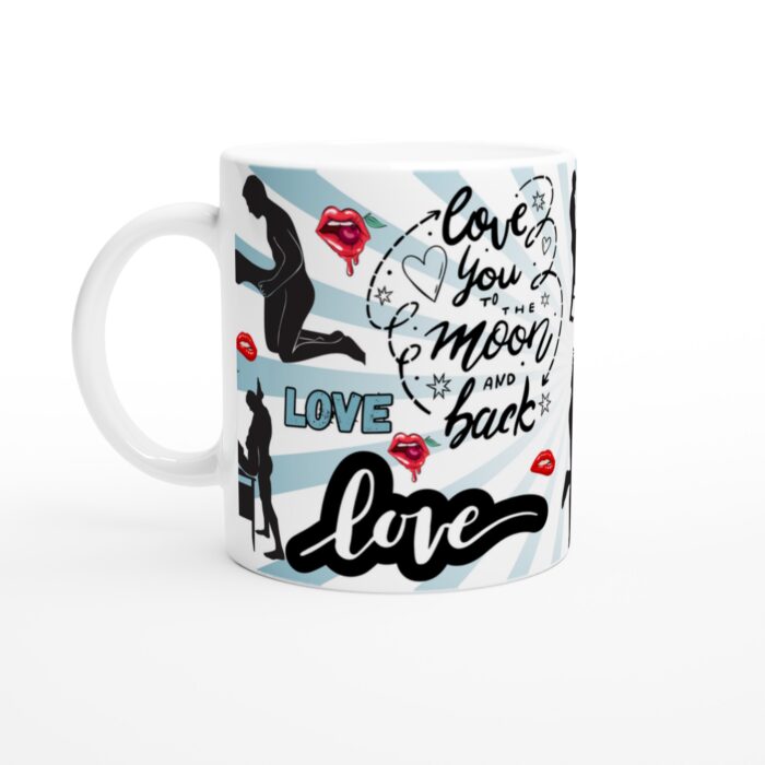 Romantisk Kärleksmugg – Uttryck din passion med "Love You to the Moon and Back"