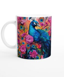 Påfågel Keramikmugg – En Färgsprakande Upplevelse för Dina Sinne