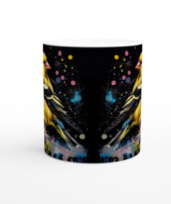 Färgglad Fågel Akvarell Keramisk Mugg - Levande Konst för Ditt Kaffe