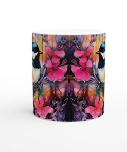 Färgsprakande Fågel & Flora – Keramisk Mugg 11oz