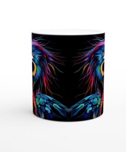 Mångfärgad Fågel Keramisk Mugg - Levande Konstnärlig Design, 11oz Favorit för Kaffe och Te