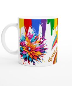 Färgexplosion Keramikmugg – En Inspirerande Vardagsfavorit med Levande Färger